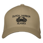 Dutch Harbor Alaska King Crab Embroidered Hat at Zazzle