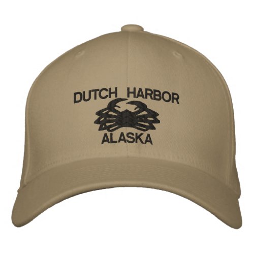 Dutch Harbor Alaska King Crab Embroidered Hat
