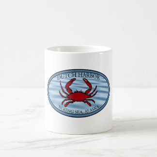 Dutch Harbor Crab Fishing Blue Coffee Mug