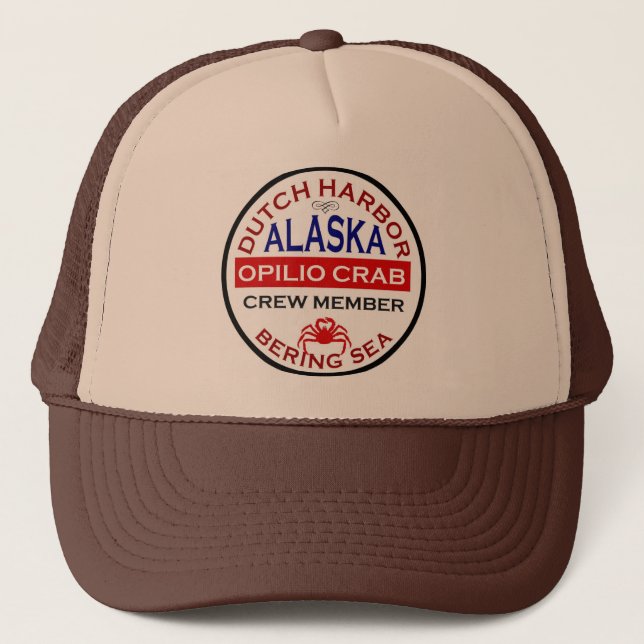 Dutch Harbor Opilio Crab Crew Member Trucker Hat (Front)