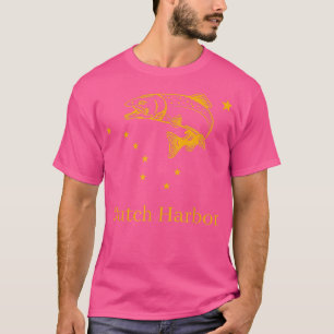 Dutch Harbor Salmon Alaska State Flag Fishing 151 T-Shirt