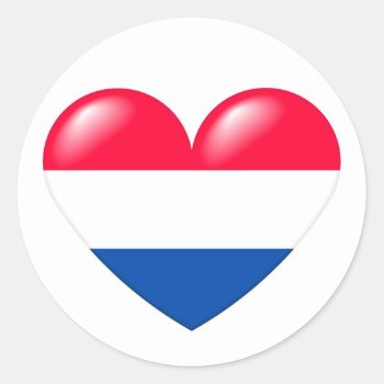 Dutch Heart Sticker - Nederlandse Hart by madelaide at Zazzle