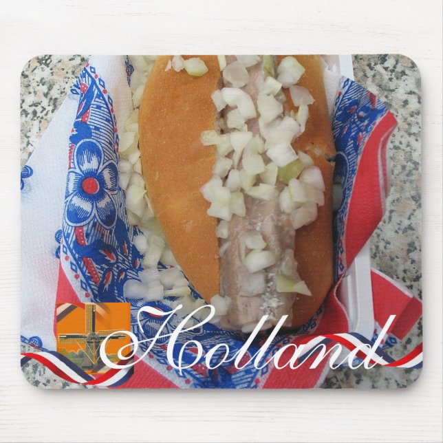 Dutch Herring Holland Text Souvenir Mousepad (Front)