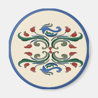 Dutch Hex Sign Birds Magnet