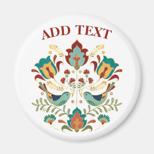 Dutch Hex Welcome Birds Magnet