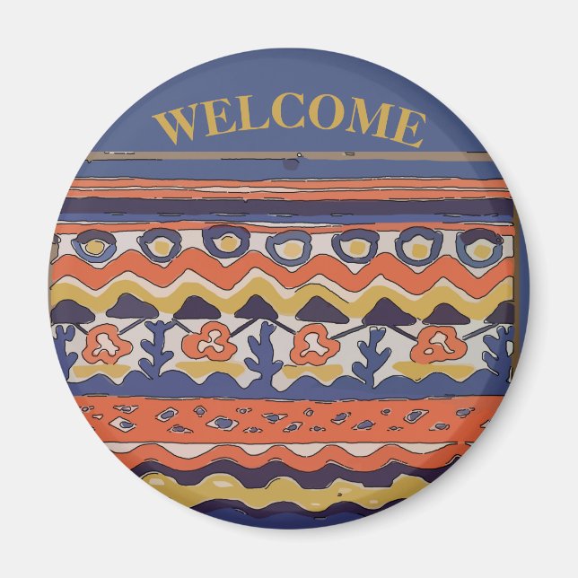 Dutch Hex Welcome Colors Magnet (Front)