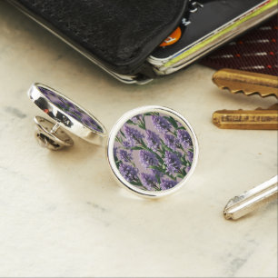 Dutch Hyacinth purple flowers Lapel Pin