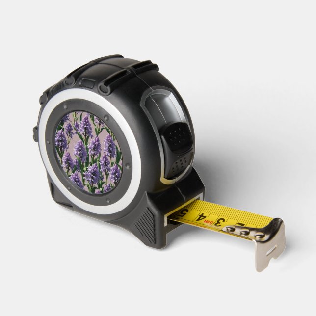 Dutch Hyacinth purple flowers Tape Measure (Angle)