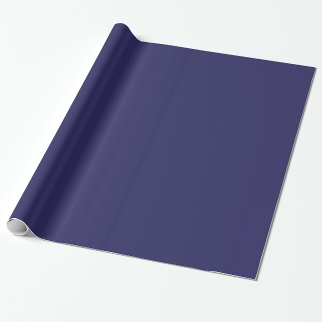 Dutch Indigo Blue #26235C Wrapping Paper (Unrolled)