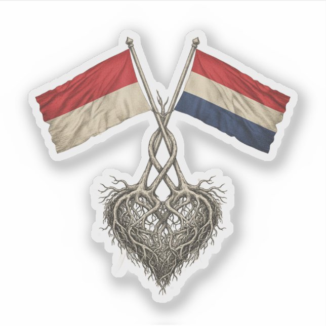 Dutch Indonesian Sticker (Front)