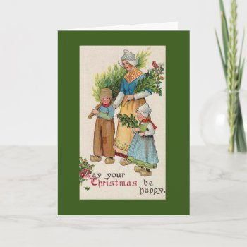 Dutch Inspired Christmas Card by SharCanMakeit at Zazzle