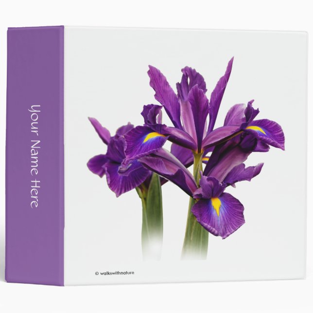 Dutch Iris Purple Sensation Binder (Front/Spine)
