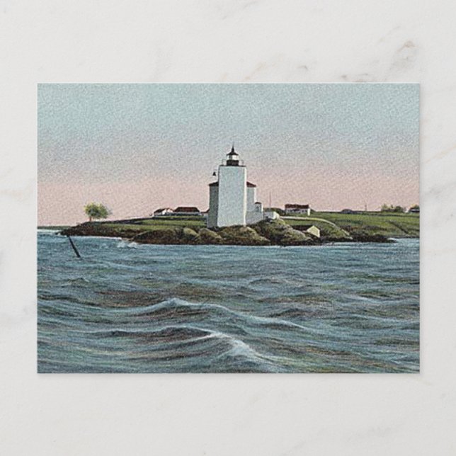 Dutch Island lighthouse Postcard (Front)