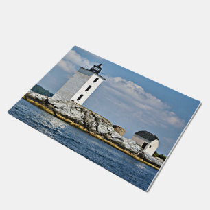 Dutch Island Lighthouse, Rhode Island Door Mat