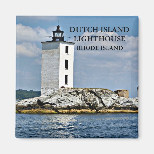 Dutch Island Lighthouse, Rhode Island Magnet (Front)