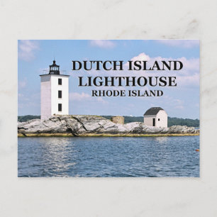 Dutch Island Lighthouse, Rhode Island Postcard