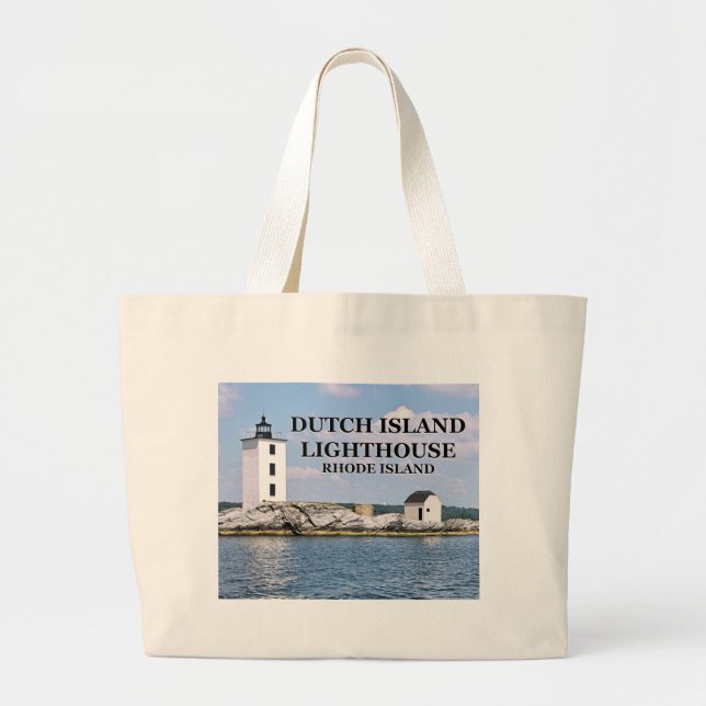 Dutch Island Lighthouse, Rhode Island Tote Bag (Front)