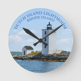 Dutch Island Lighthouse, Rhode Island Wall Clock