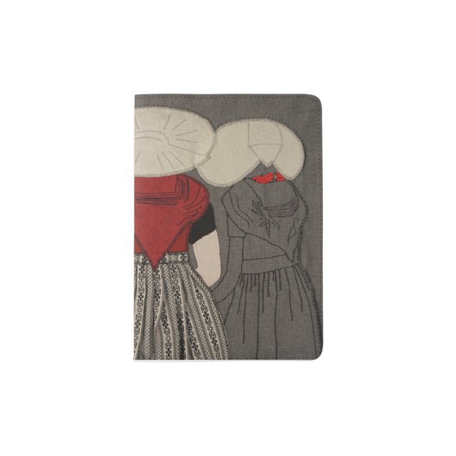 Dutch Ladies in traditional clothes – Passport Hol Holder (Front)