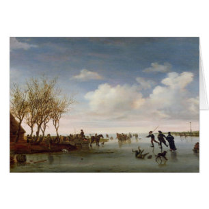 Dutch landscape with Skaters Cards