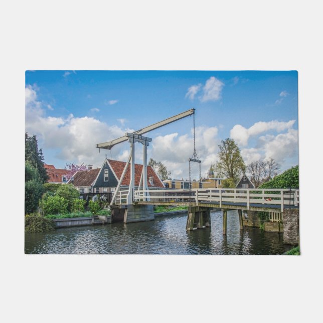 Dutch lifting wooden bridge doormat (Front)