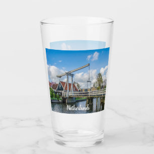 Dutch lifting wooden bridge glass