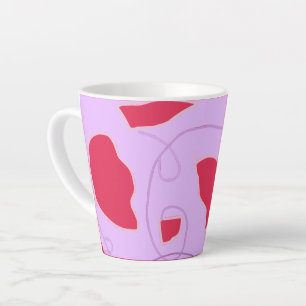 Dutch like red tulips latte mug