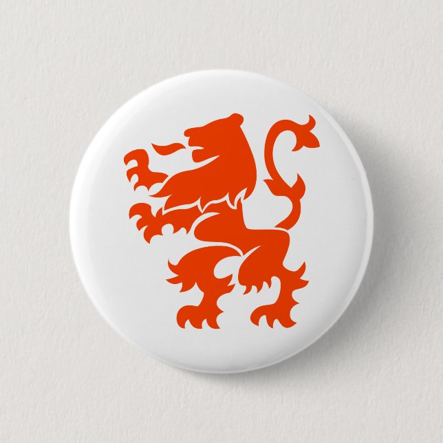 Dutch Lion Coat of Arms Button (Front)