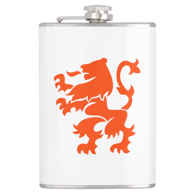Dutch Lion Coat of Arms Flask (Front)