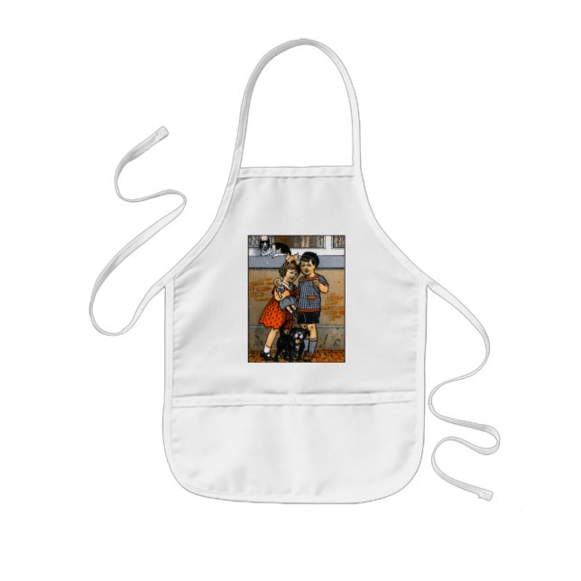 Dutch little boy and girl kids' apron (Front)