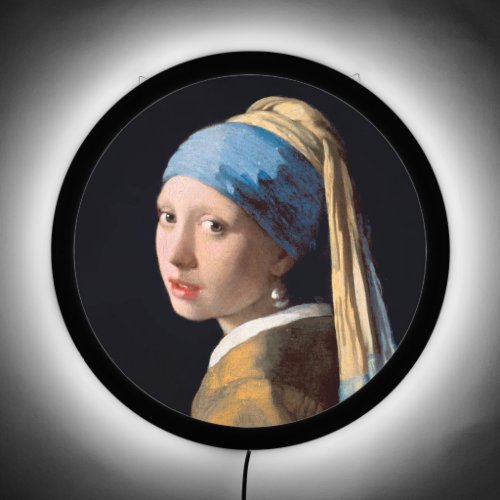 Dutch Masterpiece Vermeer Girl With Pearl Earring LED Sign