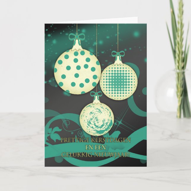 Dutch Merry Christmas Christmas Card (Front)