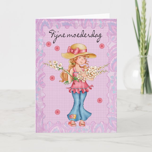Dutch Mother's Day Card, Love You Bunches! Card (Front)