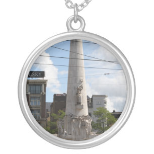 Dutch National Monument Silver Plated Necklace