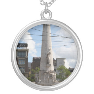 Dutch National Monument Silver Plated Necklace