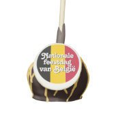 Dutch Nationale feestdag van België Belgian Flag Cake Pops (Front)