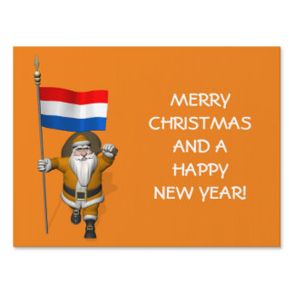 Dutch Oranje Santa Claus Sign