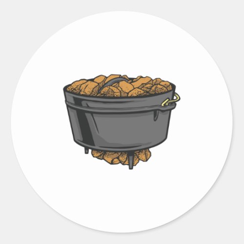 Dutch Oven Classic Round Sticker