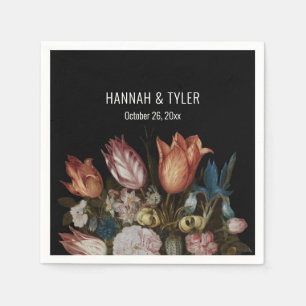 Dutch Painted Tulips Iris + More Colorful Florals Napkins