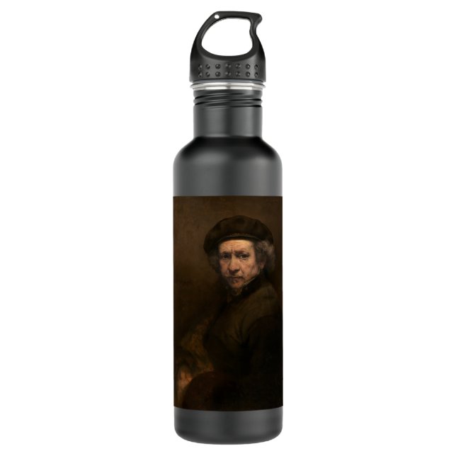Dutch Painter Rembrandt Golden Age Master Artist Stainless Steel Water Bottle (Front)
