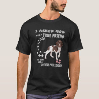 Dutch Partridge Dog Mom Dad Print, Cute Drentse Pa T-Shirt
