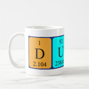 Dutch periodic table patriotic mug