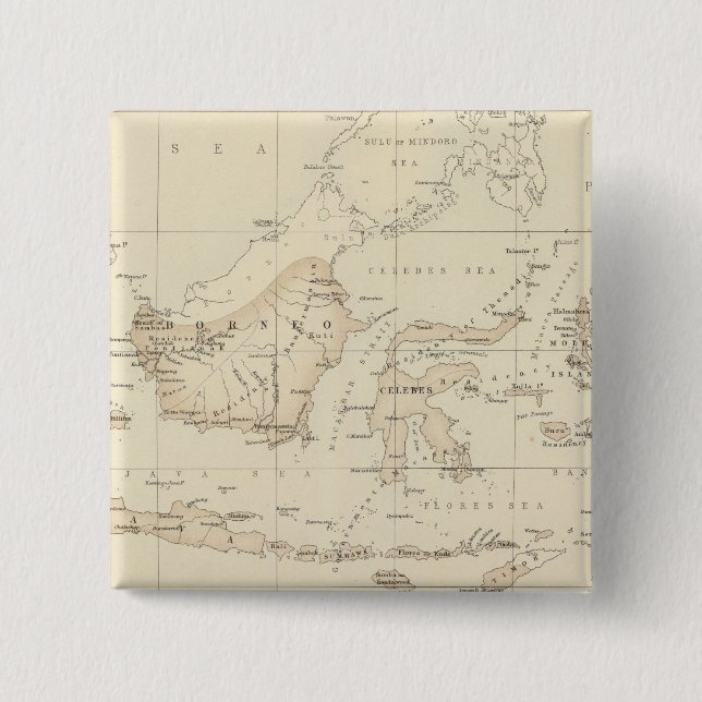 Dutch Possessions in the Indian Archipelago Pinback Button (Front)