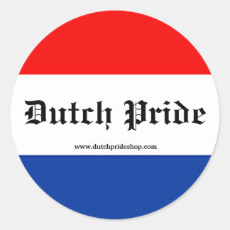 Dutch Pride stickers! Classic Round Sticker