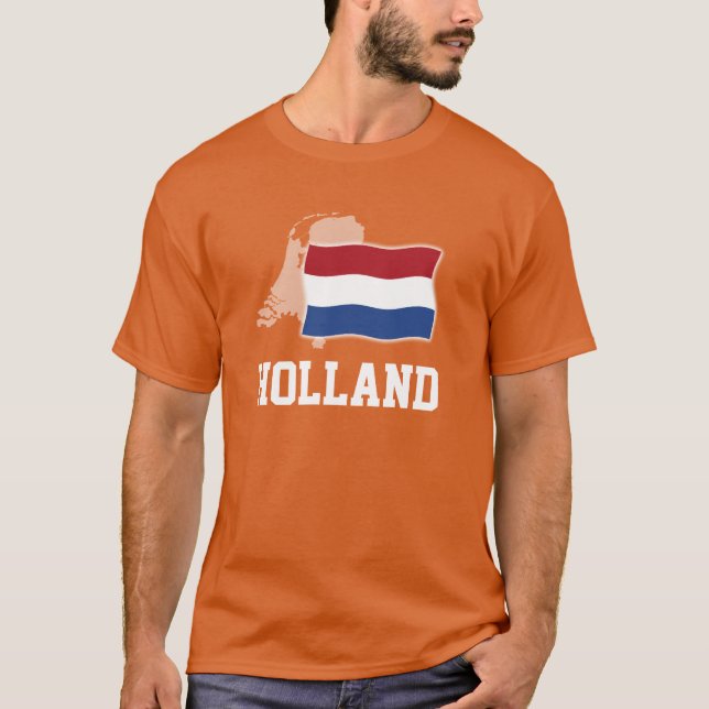 Dutch Pride Tee - Holland Flag and Map (Front)