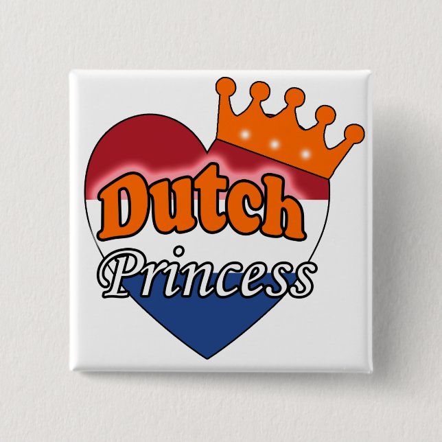 Dutch Princess Pinback Button (Front)
