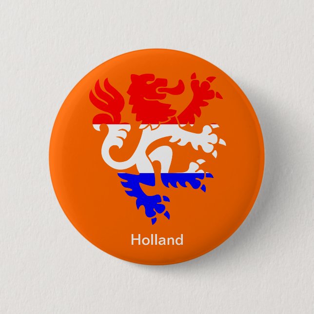 Dutch Queen's day Pinback Button (Front)