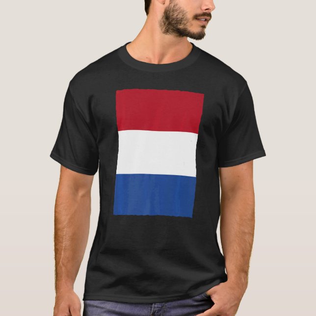 Dutch Retro Vintage National Flag Netherlands T-Shirt (Front)