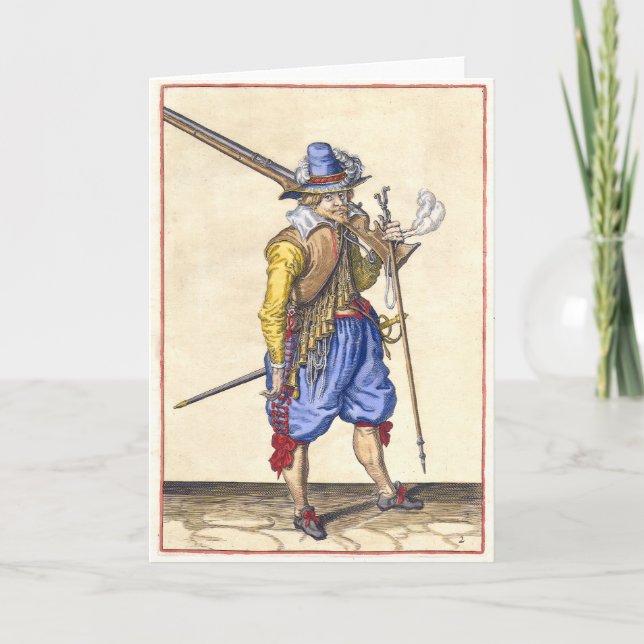 Dutch Rifleman - 17th Century - Greeting Card (Front)