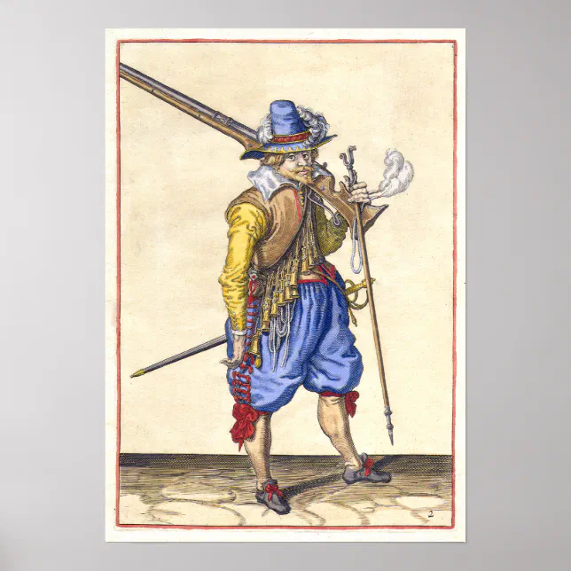 Dutch Rifleman - 17th Century - Poster | Zazzle